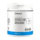 Choice CITRULLINE+ARGININE (シトルリン＋アルギニン) 360カプセル アミノ酸 [ 植物由来 カプセル ] シトルリン アルギニン 緑茶エキス 国内製造 [並行輸入品]