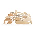 オークヴィレッジ 海のいきものつみき 飛騨高山の職人が国産木材で造るおもちゃ 積み木 セット 知育 日本製