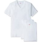 [ヘインズ] Tシャツ (3枚組) 綿100% 柔らかい肌触り 赤パック 半袖 3P 赤ラベル VネックTシャツ HM2145K メンズ ホワイト M