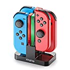 ジョイコン Joy-Con 充電 スタンド Nintendo Switch用 4台同時充電可能 KINGTOP ニンテンドー スイッチ 充電ホルダー チャージャー 充電指示LED付き 日本語説明書付き