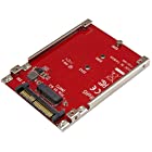 StarTech.com M.2ドライブ - U.2 (SFF-8639) ホストアダプタ M.2 PCIe NVMe SSD対応 U2M2E125