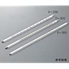 日本計量器工業 水銀棒状温度計 0~100℃ /1-609-25