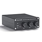 2チャンネル パワーアンプ ステレオオーディオアンプ レシーバー ミニHi-FiクラスDインテグレーテッドアンプ2.0CH、低音および高音コントロール付きホームスピーカー100W x 2（電源付き）-Fosi Audio TB10A