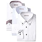 [ドレスコード101] ワイシャツ メンズ 福袋 3枚セット 形態安定 透けにくい 好印象を与えるデザイン Yシャツ ビジネス FUKU-3 首回り45×裄丈88 (日本サイズ3L相当)