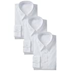 [フレックスジャパン] 【3枚セット】 形態安定 標準ボディ 長袖 レギュラーカラー 白ワイシャツ DOL001 メンズ ホワイト 日本 40-80 (日本サイズM相当)