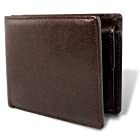[栃木レザー] 財布 メンズ 二つ折り財布 マチ付き 本革 日本製 革製コースター付き 札入れ 多収納 TGS-5533(brown)