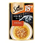シーバ (Sheba) キャットフード アミューズ お魚の贅沢スープ 18歳以上 ささみ添え 高齢猫用 40g×96個 (ケース販売)