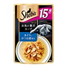 シーバ (Sheba) キャットフード アミューズ お魚の贅沢スープ 15歳以上 まぐろ、かつお節添え 高齢猫用 40g×96個 (ケース販売)