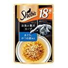 シーバ (Sheba) キャットフード アミューズ お魚の贅沢スープ 18歳以上 まぐろ、かつお節添え 高齢猫用 40g×96個 (ケース販売)