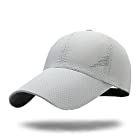 WHITE FANG(ホワイトファング) 帽子 メッシュ キャップ つば長 つば広 ゴルフ ランニング メンズ レディース CA009 (05:ライトグレー)