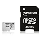 Transcend microSDHCカード 16GB Class10 UHS-I SD変換アダプタ付きTS16GUSD300S-A