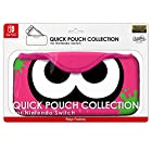 QUICK POUCH COLLECTION for Nintendo Switch (splatoon2) イカ:ネオンピンク