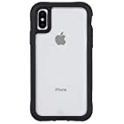 Case-Mate iphone ケース (iPhoneX/iPhoneXs) ハード スマホケース カバー [耐衝撃・ワイヤレス充電対応・ハイブリッド・二重構造] 透明 トランスルーセント クリアブラック CM037958