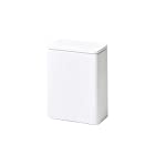 ideaco(イデアコ) ミディアムフラップ フタ付ゴミ箱 ホワイト 幅19.2×奥行き10.5×高さ25.5cm TUBELOR(チューブラー)