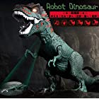 (ダイナレックス) 恐竜 ティラノザウルス ロボ ザウルス 玩具 電動 自動 歩行 発声 発光 ロボット 子供 キッズ 用 おもちゃ 多機能 新機能 (グリーン)