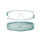 老眼鏡 コンパクトグラス2 nannini リーディンググラス 男性用 女性用 メンズ レディース シニアグラス 全12色(＋2.50,グリーンウォーター)