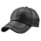 BUZZxSELECTION(バズ セレクション) レザー キャップ 帽子 おしゃれ 革 合皮 かっこいい 秋冬 メンズ CAP059 (01 ブラック)