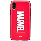 PhoneFoam?Golf?Slide?MARVEL エラー防止シート付属?(国内正規品)iPhone X/Xs ロゴレッド PHFGSM18A-LRD