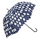 傘と日傘専門店リーベン(Lieben) 晴雨兼用ジャンプ傘(UVカット) レインドロップ ネイビー 0421rn 親骨:60cm LIEBEN-0421