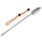 シュノーケリング ダイビング ロッド 指示棒 測定可 シュノーケリング スティック ストラップ付 携帯便利 軽量 ステンレス製(オレンジ)