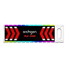 Archgon 480GB RGB (発光型) 外付けSSD USB3.1 Gen2対応 ポータブルSSD 転送速度最大500MB/S -550MB/S Type-A, Type-C ケーブル両方付属されています (480GB, G701CW)