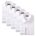 [アトリエサンロクゴ] 白ワイシャツ 5枚セット イージーケア ホワイト 形態安定 長袖Yシャツ メンズ at-white-5set レギュラー 日本 S (日本サイズS相当)