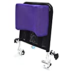 Lekoc 車椅子用ヘッドレスト 背もたれクッション U型枕 角度調整可能 低反発 通気性 トイレチェア適用 (パープル)