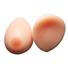 （?の店）シリコンバスト 貼付式 人工乳房 おっぱい ブラジャー 偽胸 リアル コスプレ変装 補正 左右2個 選べるサイズ L（Bカップ）