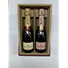 【シャンパン 飲み比べセット】モエ アンペリアル・モエ ロゼ アンペリアル 375ml×2本 ギフトボックス入りでプレゼントに最適
