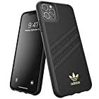 アディダスオリジナルス iPhone 11 Pro Max ケース ウルトラスエード プレミアム ガゼル 3ストライプ ブラック [adidas Originals Moulded Case PU Premium for iPhone 11 Pr