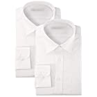 [ヤマキ] [シグナス] 2枚セット 超形態 安定 ワイシャツ メンズ GYD001 000-ホワイト-セミワイド 首回り43cm裄丈82cm