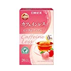 三井農林 日東紅茶 カフェインレスTBピーチ&アップル ×3箱 デカフェ・ノンカフェイン ティーバッグ