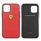 エアージェイ Ferrari フェラーリ 公式ライセンス品 iPhone11 (6.1インチ) 背面ケース バックカバー iPhoneケース メンズ シンプル カバー 大人 かっこいい おしゃれ メタルロゴ ブランド 6.1インチ [アイフォン1