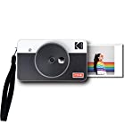 コダック（Kodak）Mini Shot 2レトロ インスタントカメラ／チェキ／ポラロイドカメラ＋スマホ対応プリンター［ホワイト／写真5.3ｘ8.6cm］カメラ + 8シート入り