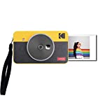 コダック（Kodak）Mini Shot 2レトロ インスタントカメラ／チェキ／ポラロイドカメラ＋スマホ対応プリンター ［イエロー／写真5.3ｘ8.6cm］カメラ + 8シート入り