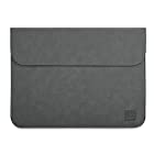 Surface Laptop 3/4 15 インチ ケース/カバー レザー ポーチ/カバン スリーブ型 セカンドバッグ型 上質 高級PU レザー サーフェス ラップトップ3/4 15 インチ ケース おしゃれ PCケース(グレー)