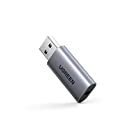 UGREEN USB オーディオ 変換アダプタ 外付け サウンドカード 3.5mm TRRS 4極 マイク・ヘッドホン端子一体化 高音質 PS5 PS4,Raspberry Pi,MacBook,Windows PC,Linuxなどに最適