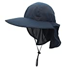 日焼け防止 帽子 日除けカバー付き ツバ広 日焼け防止 農作業 帽子 熱中症対策 UVカット 紫外線 アウトドア 釣り キャップ