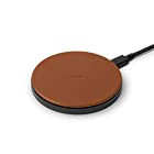 NATIVE UNION DROP Classic Leather Wireless Charger 10Wイタリア製レザー 高速ワイヤレス充電パッド Qi認証 (Leather Tan)