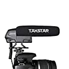 Takstar インタビューカメラマイク Shotgun Mic ウインドスクリーン付きユニバーサルビデオマイク vlog YouTube 動画撮影用 iPhone/Android スマートフォン Canon/Nikon/DSLR カメラ ビデオ