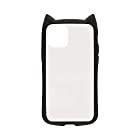 ラスタバナナ iPhone12 12 Pro 6.1インチ 兼用 ケース カバー ハイブリッド VANILLA PACK mimi GLASS バニラパック 猫耳 ネコミミ ガラス ブラック アイフォン スマホケース 5746IP061HB