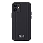 【iPhone12 mini ケース】ZERO HALLIBURTON Hybrid Shockproof Case (Black)