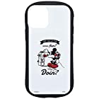 グルマンディーズ ディズニー、ディズニー&ピクサーキャラクター/iPhone12 mini(5.4インチ)対応ハイブリッドガラスケース ミッキーマウス DN-781A ホワイト