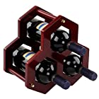 Anberotta 木製 ワインラック ワインホルダー 収納 ワイン シャンパン ボトル 収納 ウッド ケース スタンド インテリア W084 (Bタイプ)
