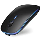 マウス ワイヤレス Bluetooth マウス Scheki 無線マウス 薄型 静音 7色ライト 3DPIモード 高精度 光学式 持ち運び便利 type-C接続口 USB充電式 省エネルギー iPad/Mac/PC/Windows/Surface