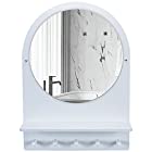 バスルームミラー 壁掛け鏡 洗面所 かがみ 浴室鏡 洗面台 壁掛けミラー 防水 VIKMARI(58.5*42cm)