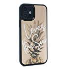 kibaco（キバコ） ウッド iPhone ケース [SHE LOVES THE SUN] 木製 ハンドメイド アイフォン カバー TPU ワイヤレス充電対応… (iPhone 12/12 Pro)