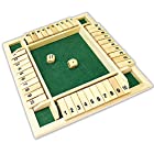 シャットザボックス 数字 ボードゲーム 皆で遊べる パブゲーム 盛り上がる 木製 (グリーン)