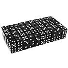 サイコロ ダイス 6面 ボードゲーム マジック すごろく アクリル素材 大容量 (1.5cm 100個 黒)
