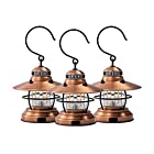 [ ベアボーンズ リビング ] Barebones Living Mini Edison Lantern Copper 3個セット LIV-278 ミニエジソン ランタン カッパー [並行輸入品]